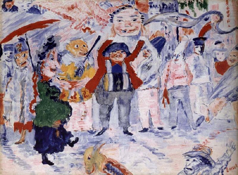 James Ensor Carnival in Flanders china oil painting image